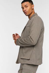 BROWN/MULTI Houndstooth Notched Blazer, image 2