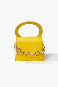 YELLOW Chain-Strap Structured Crossbody Bag, image 5
