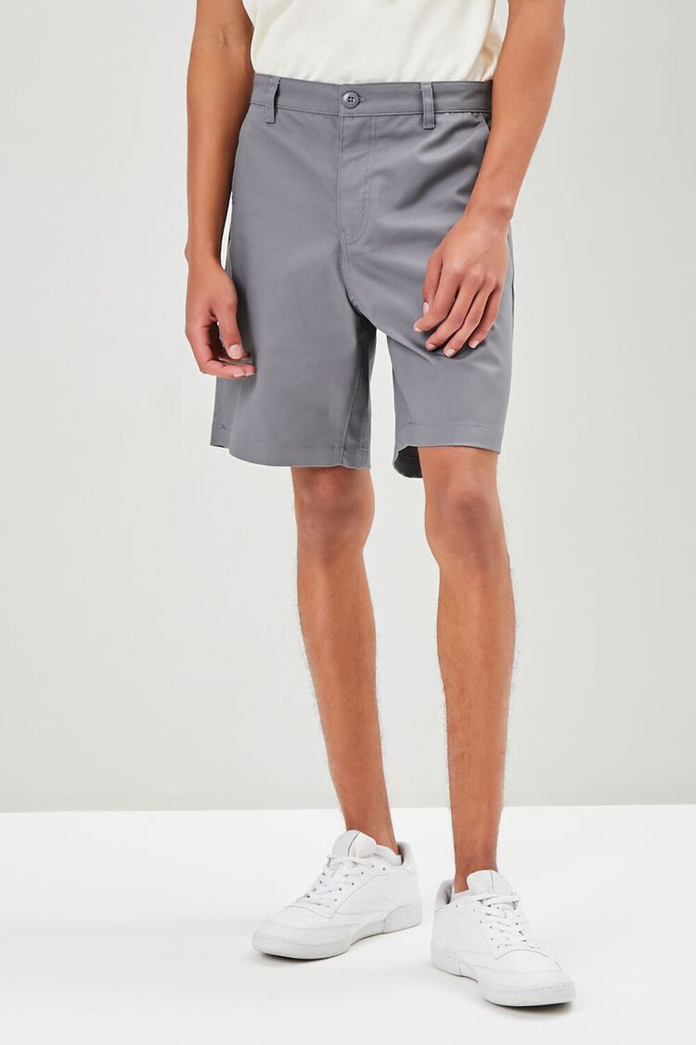 GREY Pocket Vented-Hem Shorts, image 2