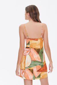 CORAL/MULTI Abstract Cami Mini Dress, image 3