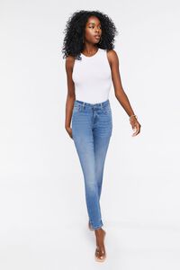 MEDIUM DENIM Curvy Mid-Rise Skinny Jeans, image 2