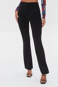 BLACK Ruched High-Rise Pants, image 2