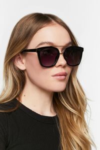 BLACK/BLACK Tinted Aviator Sunglasses, image 1