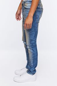 DARK DENIM Paint Splatter Skinny Jeans, image 3