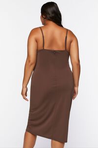Plus Size Ruched Cami Midi Dress, image 3