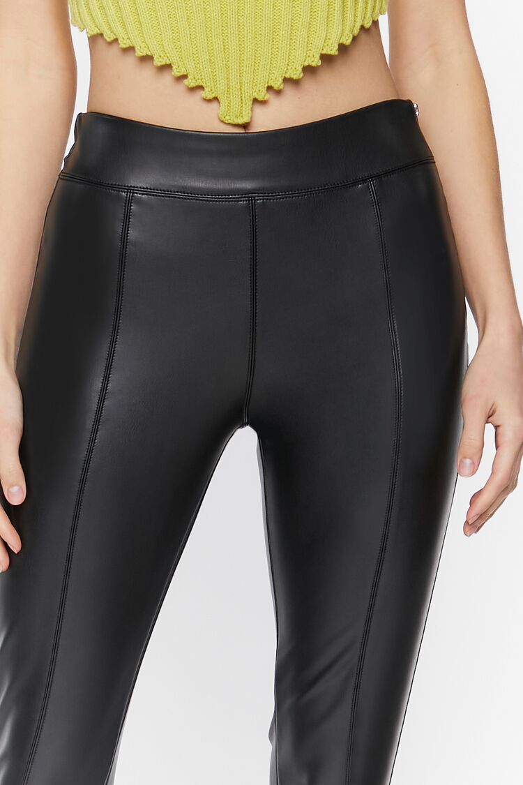 The most flattering faux leather leggings  Christian Blair Vordy