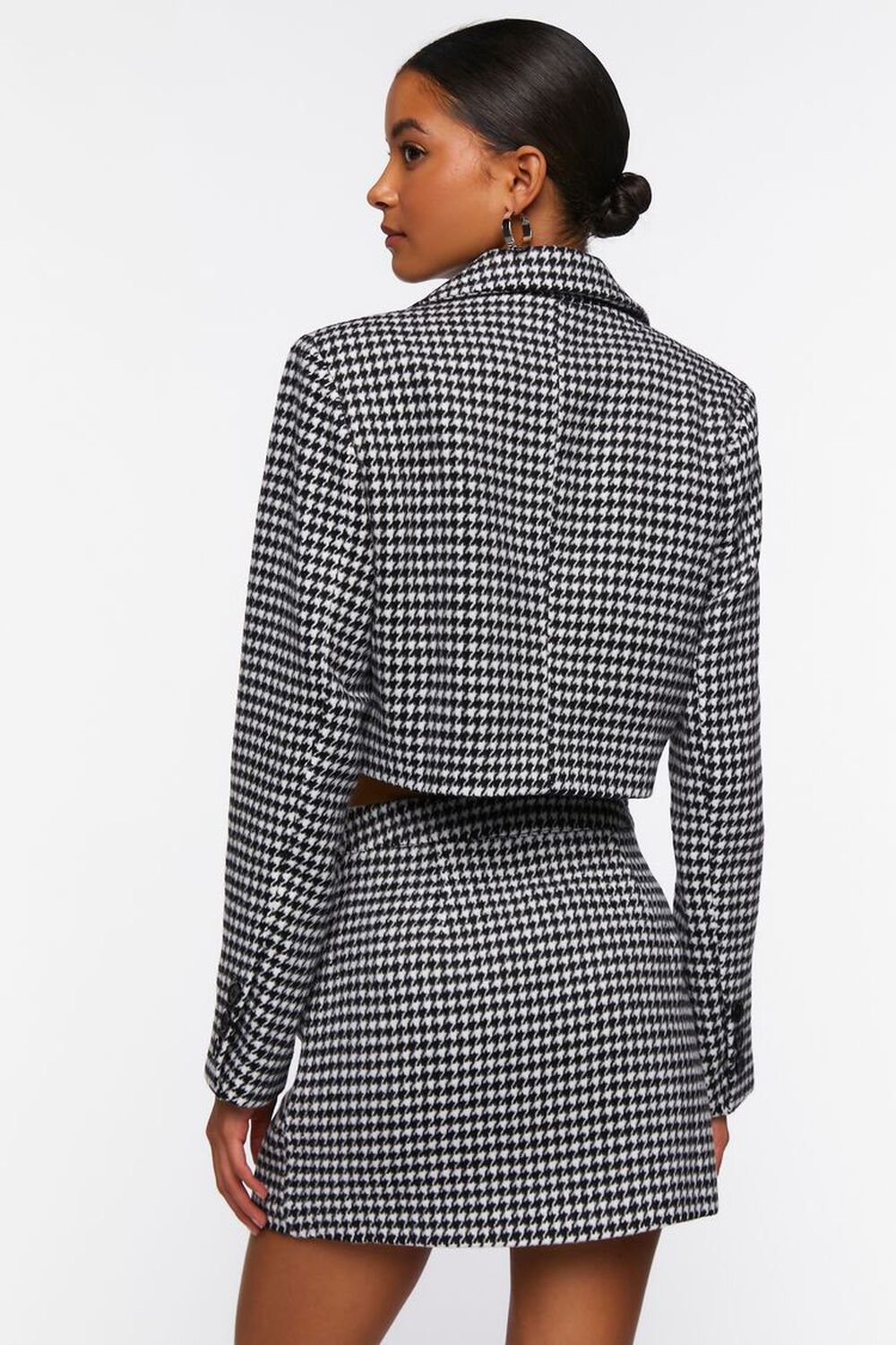 Houndstooth Double-Breasted Blazer, image 3