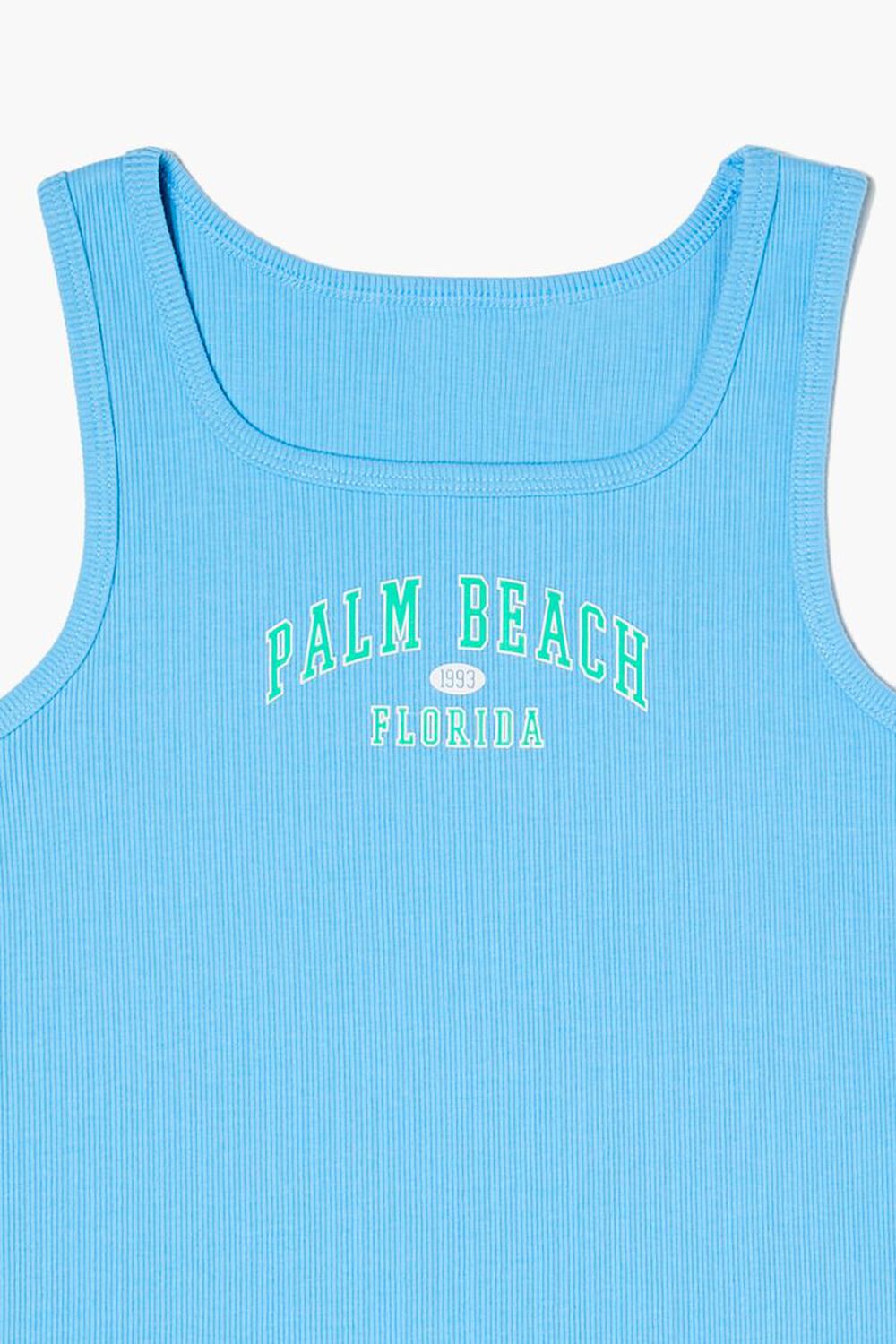 Girls Palm Beach Graphic Tank Top (Kids), image 3