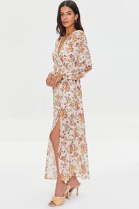 IVORY/MULTI Chiffon Floral Print Maxi Dress, image 2