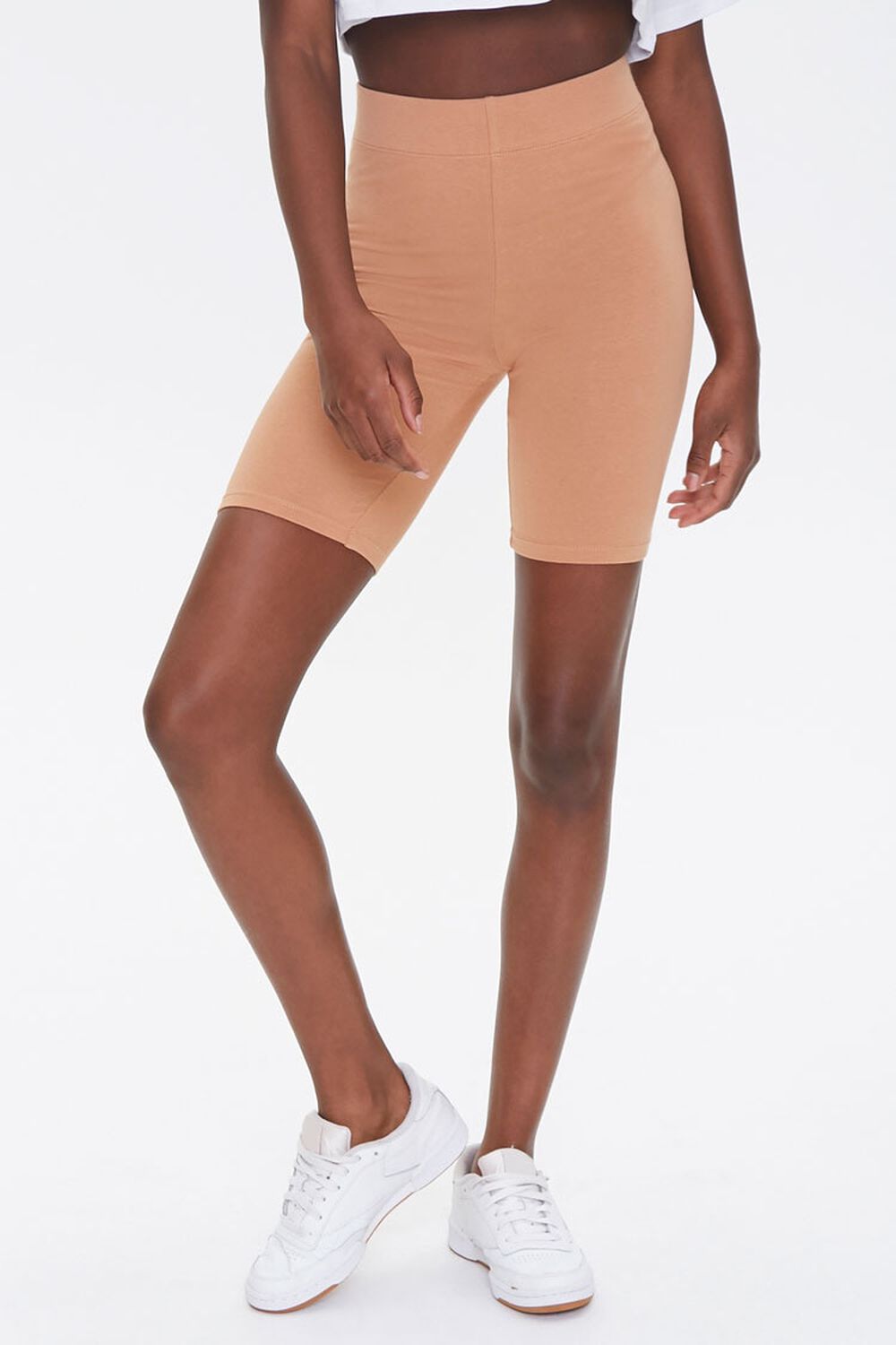 CAMEL Basic Cotton-Blend Biker Shorts, image 2