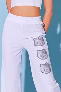 WHITE/MULTI Hello Kitty Velour Sweatpants, image 6