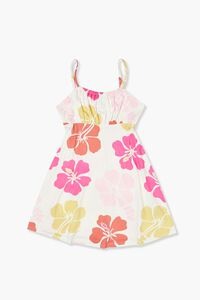 WHITE/MULTI Girls Tropical Floral Print Dress (Kids), image 1