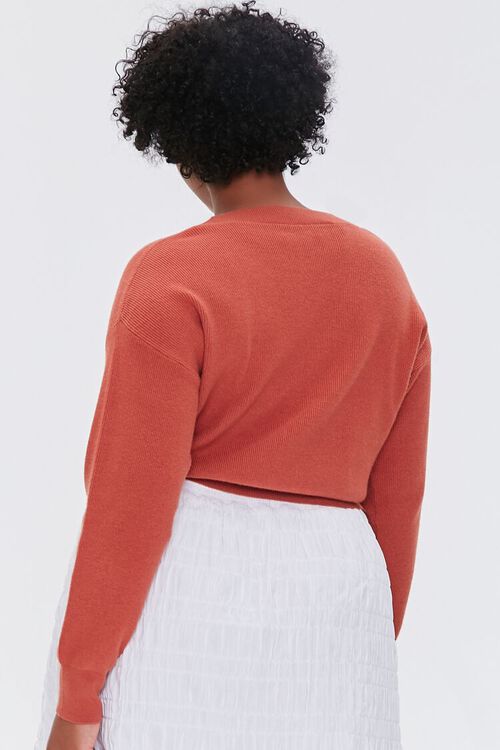 CHESTNUT Plus Size Buttoned Cardigan Sweater, image 3