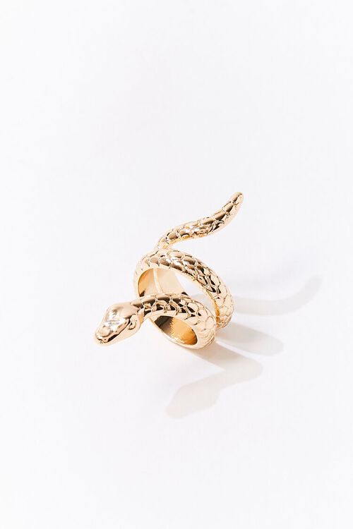 GOLD Snake Cocktail Ring, image 1