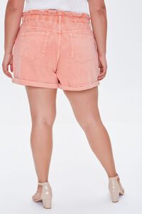 ROSE Plus Size Paperbag Denim Shorts, image 4