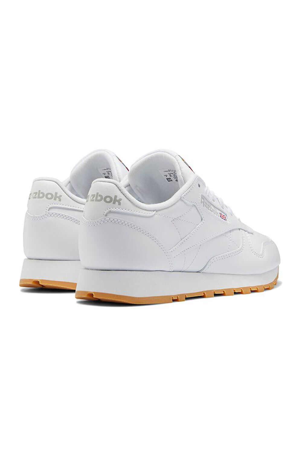 WHITE Reebok Classic Leather Shoes, image 3