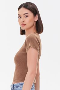 CHOCOLATE Mineral Wash Cropped Tee, image 2