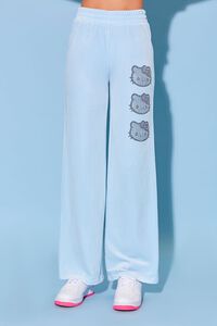 BLUE/MULTI Hello Kitty Velour Sweatpants, image 2