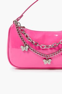PINK Butterfly Charm Chain Shoulder Bag, image 3