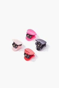 RED/MULTI Heart-Shaped Hair Clip Set, image 2