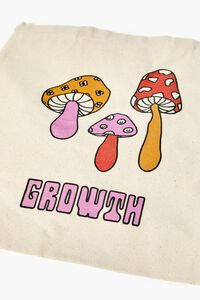 NATURAL/MULTI Mushroom Graphic Tote Bag, image 3