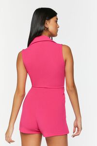 PINK Sleeveless Double-Breasted Romper, image 3