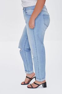 LIGHT DENIM Plus Size Premium Boyfriend Jeans, image 3