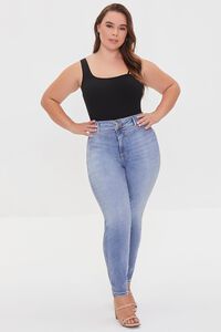 DARK DENIM Plus Size Skinny Uplyfter Jeans, image 1
