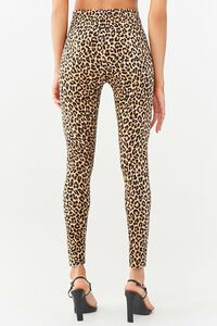 Velvet Leopard Print Leggings, image 3