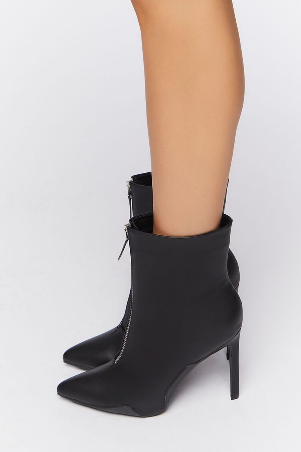 BLACK Pointed Stiletto Booties, image 2