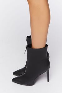BLACK Pointed Stiletto Booties, image 2