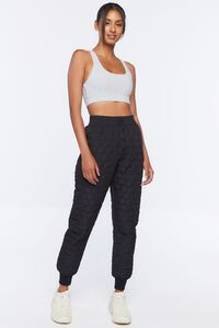 BLACK Active Quilted Joggers, image 1