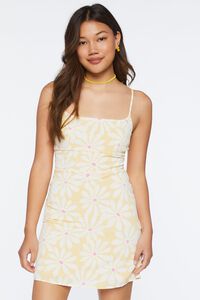 YELLOW/MULTI Floral Print Cami Mini Dress, image 2
