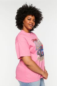 PINK/MULTI Plus Size Racing Legend Graphic Tee, image 2