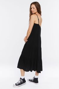 BLACK Midi Cami Shift Dress, image 2