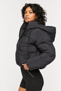 BLACK Quilted Puffer Jacket, image 2