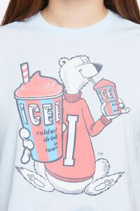 BLUE/MULTI ICEE Bear Graphic Cropped Tee, image 5