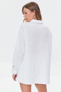WHITE Cotton Poplin Shirt & Shorts Set, image 3