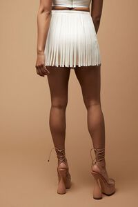 WHITE Herve Leger Fringe Mini Skirt, image 4