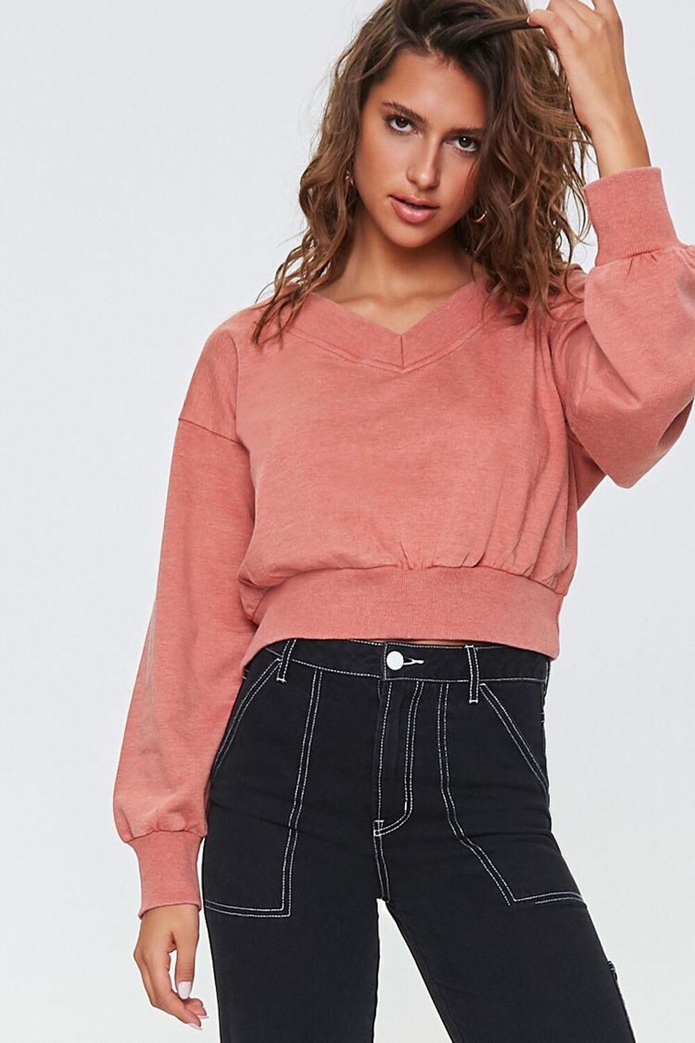BRICK Active Cropped Pullover, image 1