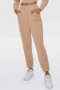 TAN French Terry Hoodie & Joggers Set, image 6