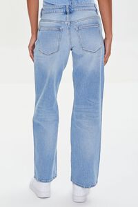 LIGHT DENIM Low-Rise Straight-Leg Jeans, image 4