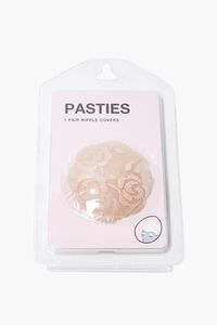 NUDE Round Scalloped Lace Pasties, image 2