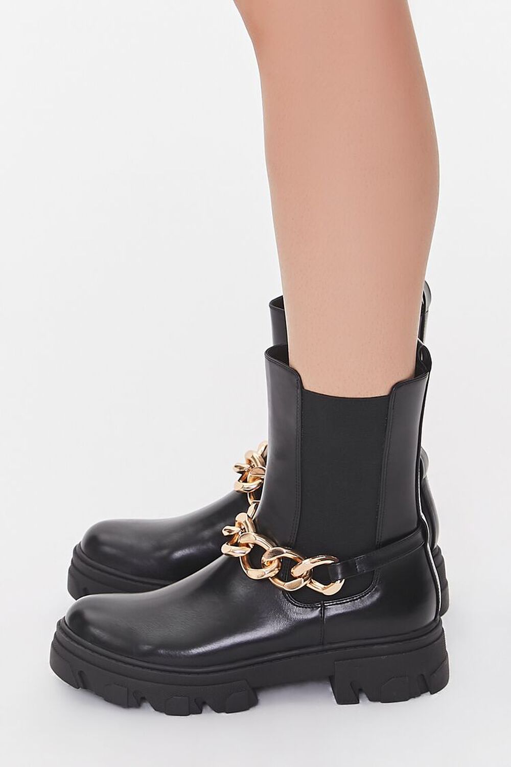 Curb Chain Chelsea Booties