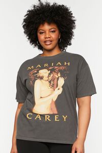 CHARCOAL/MULTI Plus Size Mariah Carey Graphic Tee, image 6