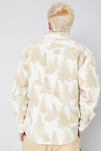 CREAM/TAUPE Forest Print Buttoned Shirt, image 4