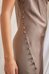OLIVE Buttoned Side-Slit Midi Dress, image 5