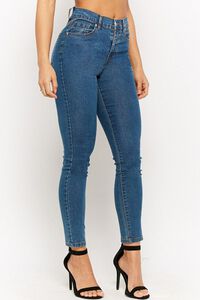 MEDIUM DENIM High-Waist Skinny Jeans, image 2