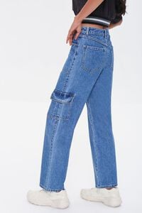 DARK DENIM Straight-Leg Cargo Jeans, image 3