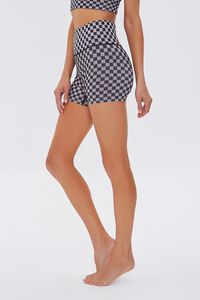 BLACK/GREY VIOLET Seamless Checkered Shorts, image 3
